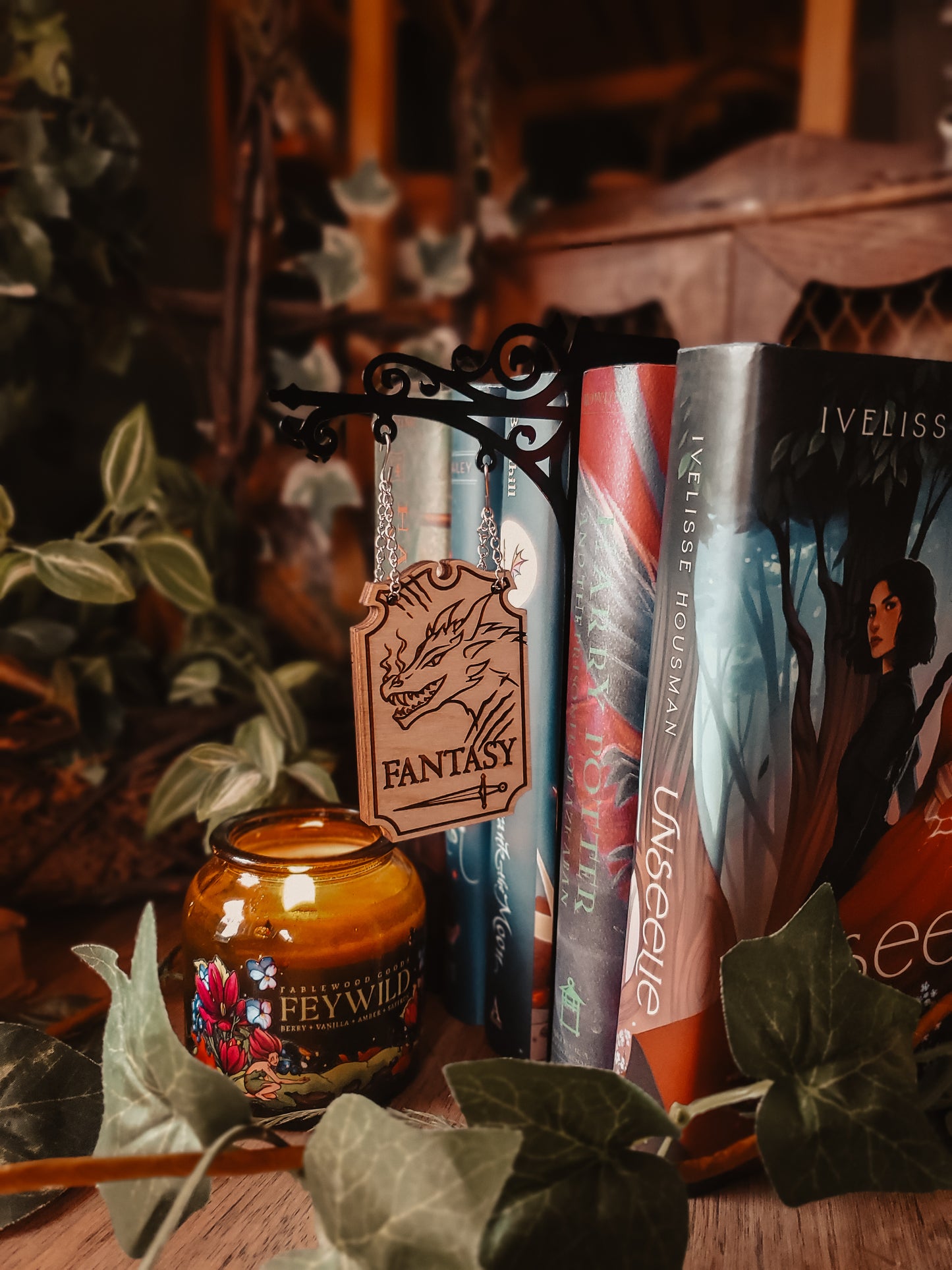 "Fantasy" Bookshelf Tavern Sign