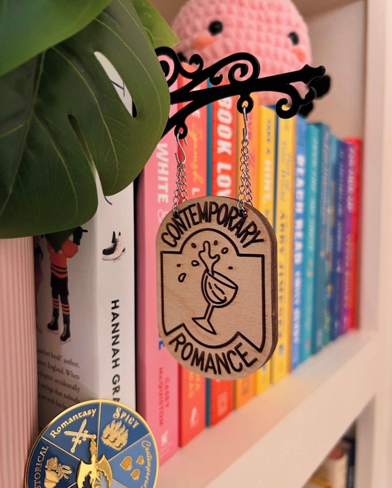 "Contemporary Romance" Bookshelf Tavern Sign