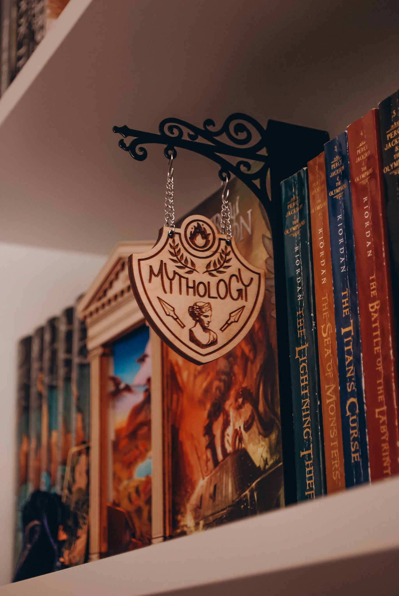 "Mythology" Bookshelf Tavern Sign