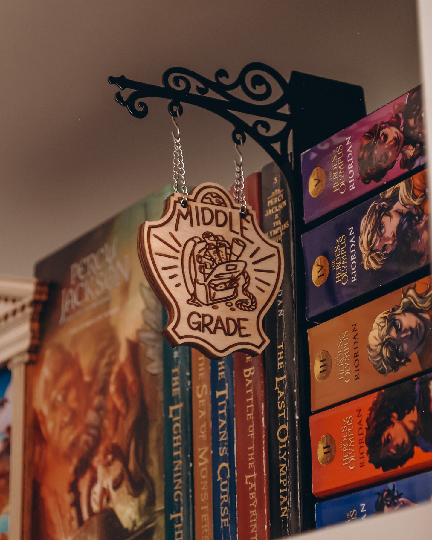 "Middle Grade" Bookshelf Tavern Sign