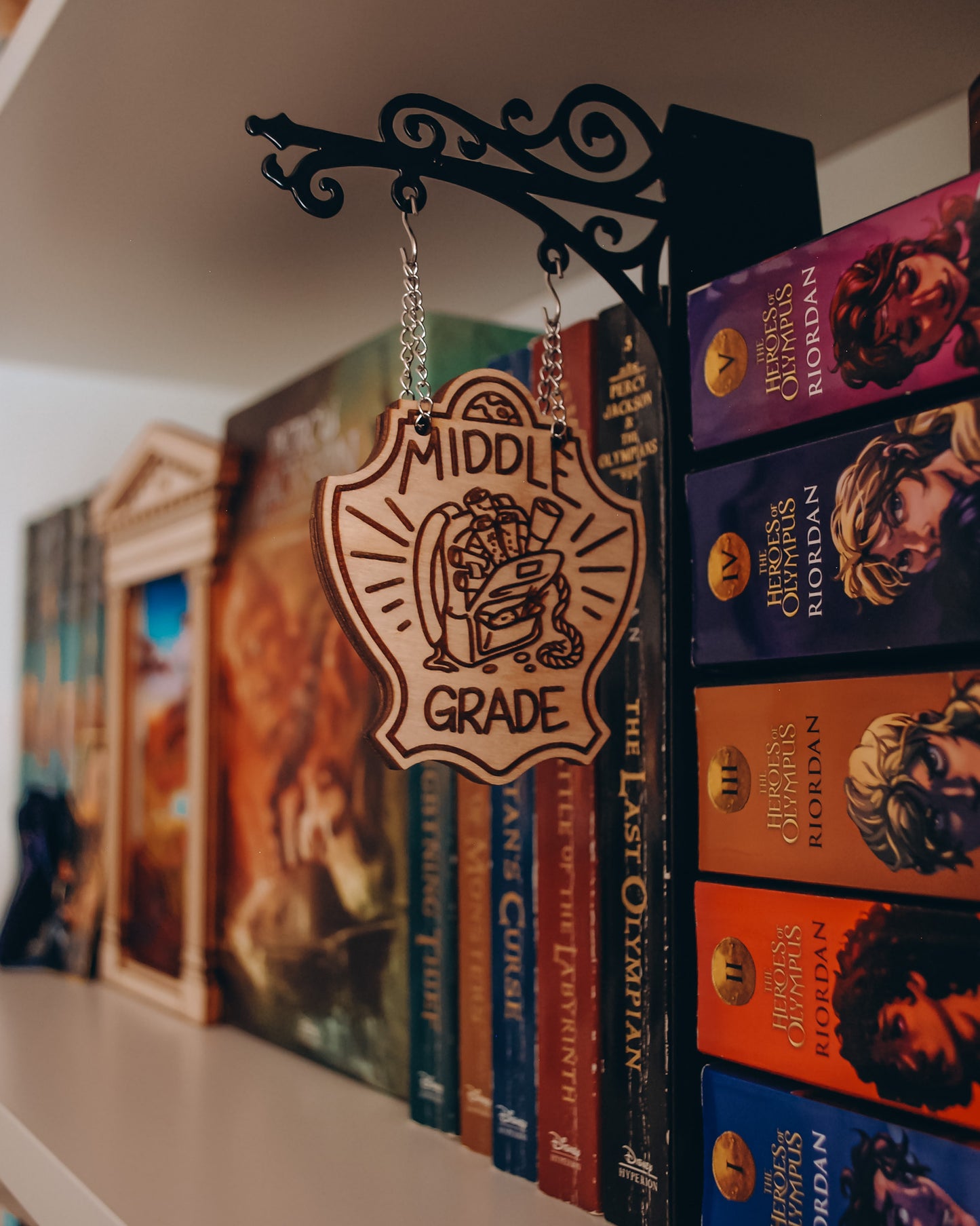 "Middle Grade" Bookshelf Tavern Sign