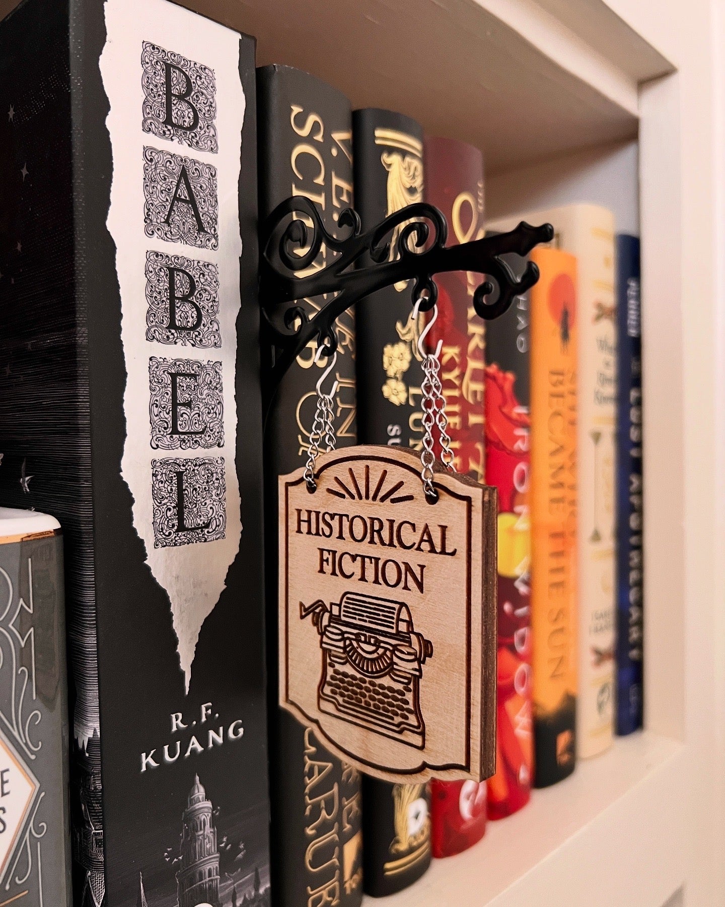 "Historical Fiction" Bookshelf Tavern Sign
