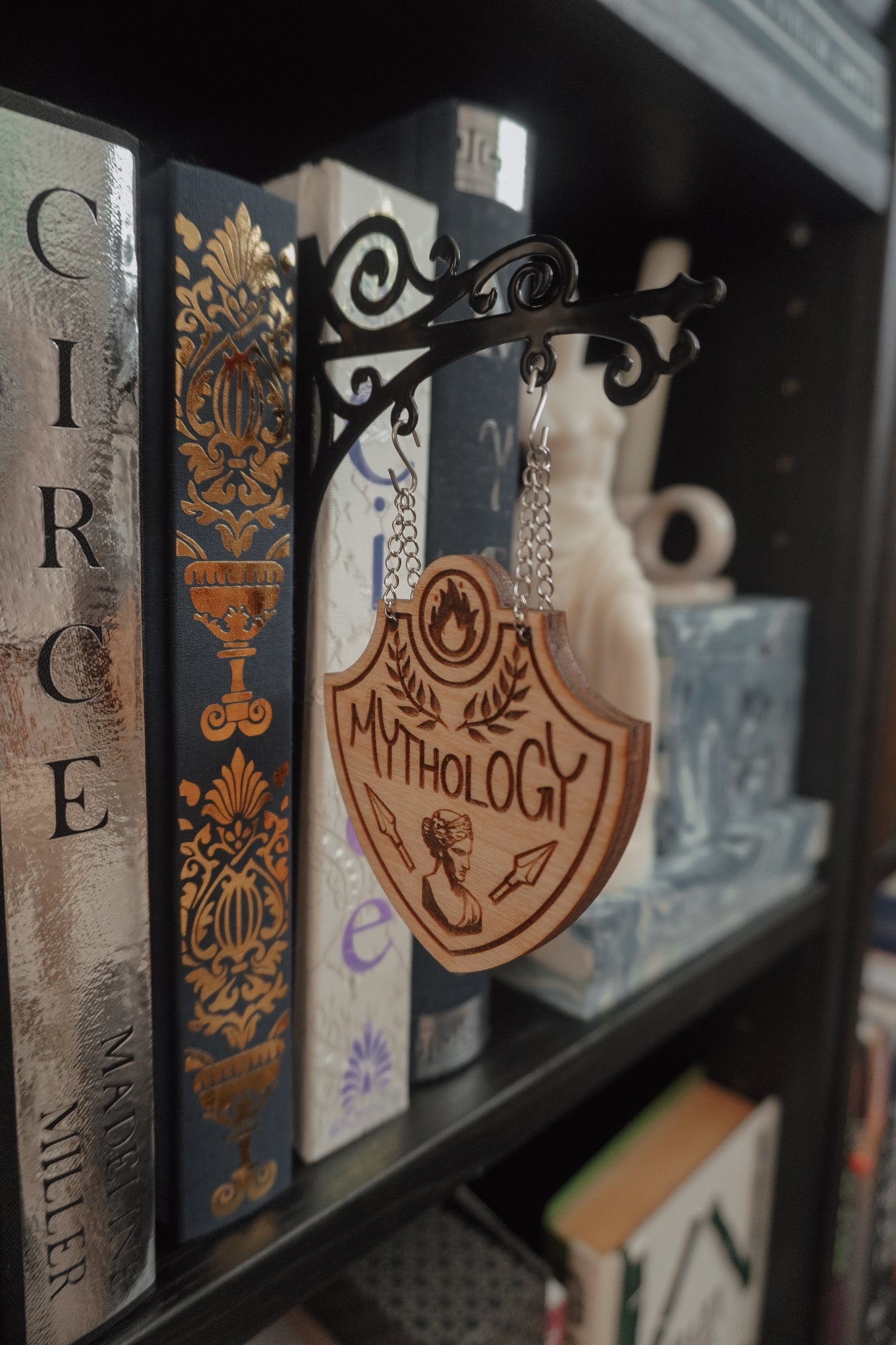 "Mythology" Bookshelf Tavern Sign
