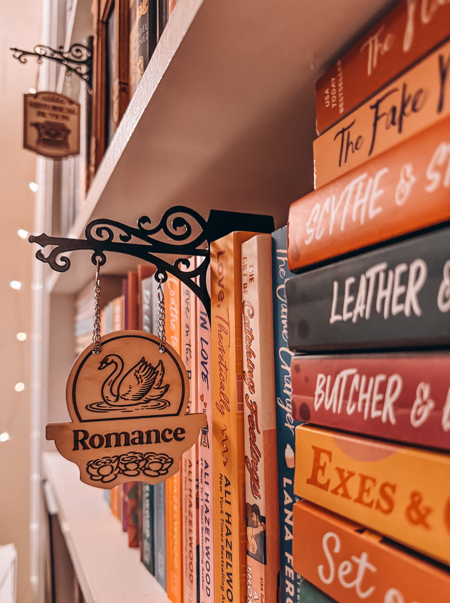 "Romance" Bookshelf Tavern Sign