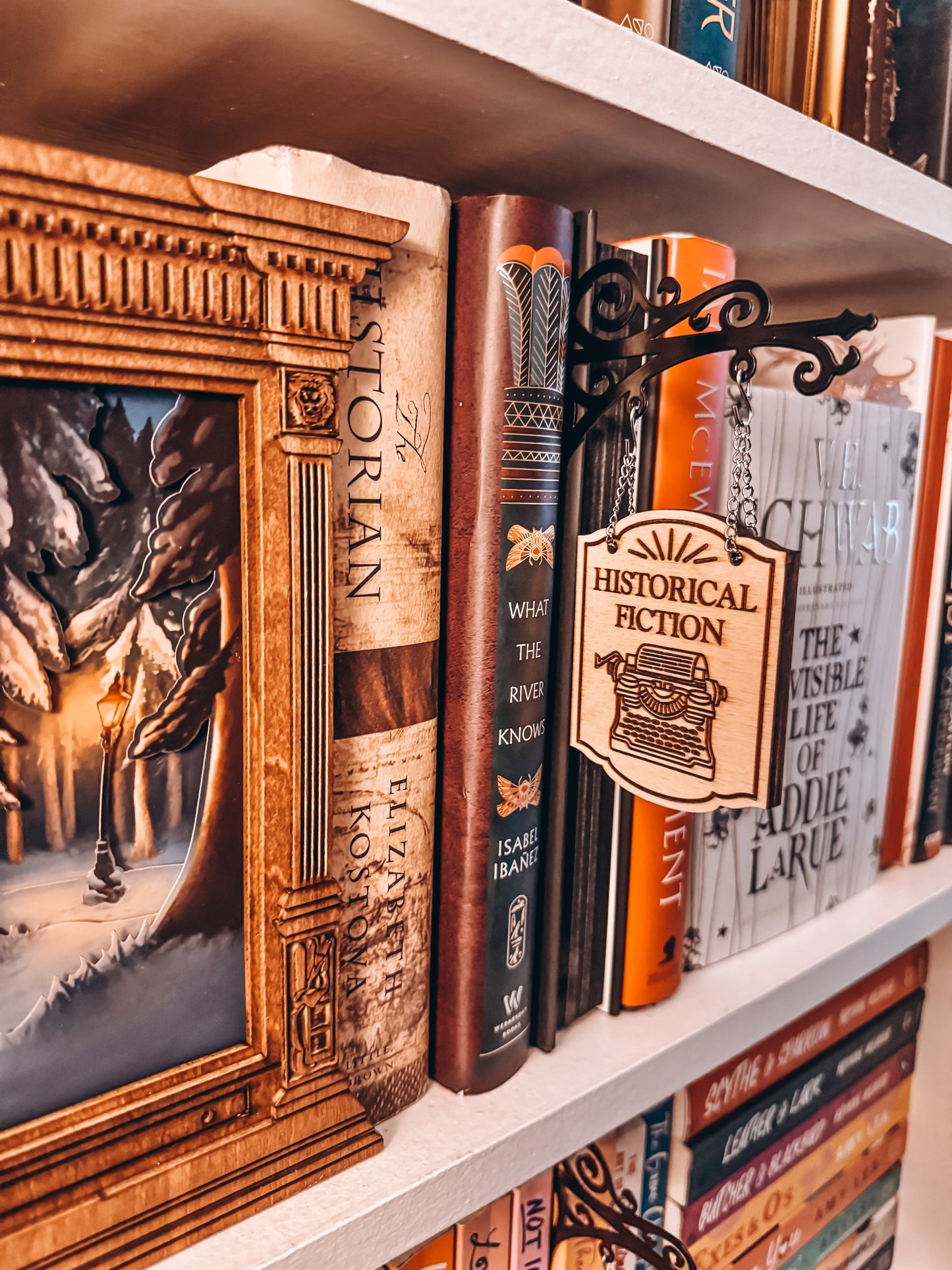"Historical Fiction" Bookshelf Tavern Sign