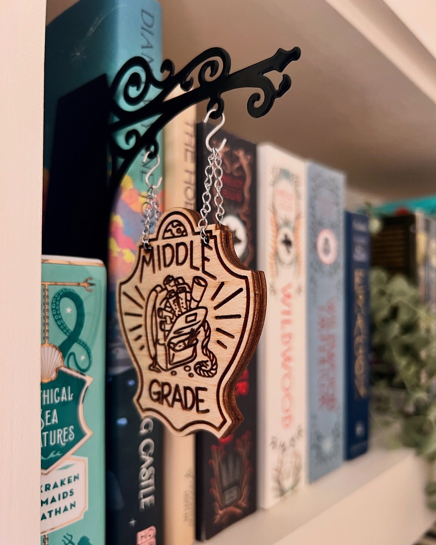 "Middle Grade" Bookshelf Tavern Sign