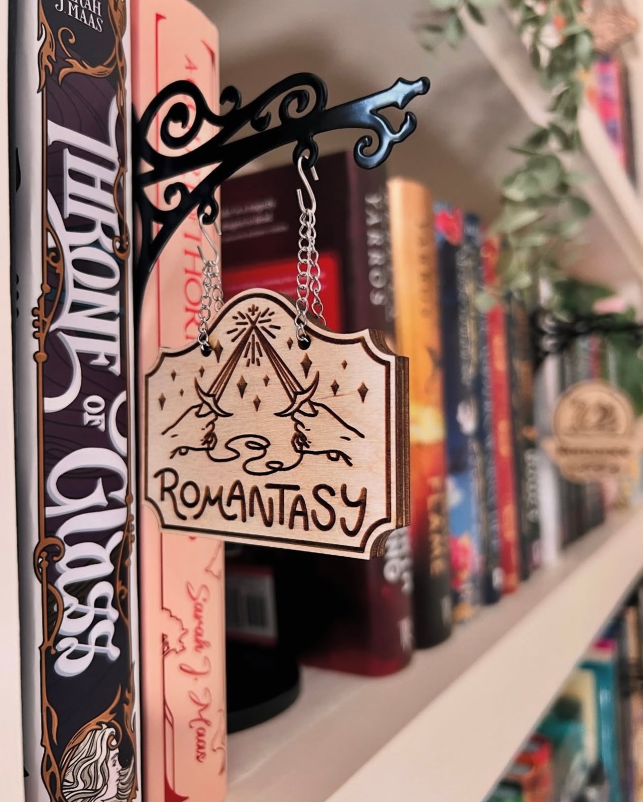"Romantasy" Bookshelf Tavern Sign