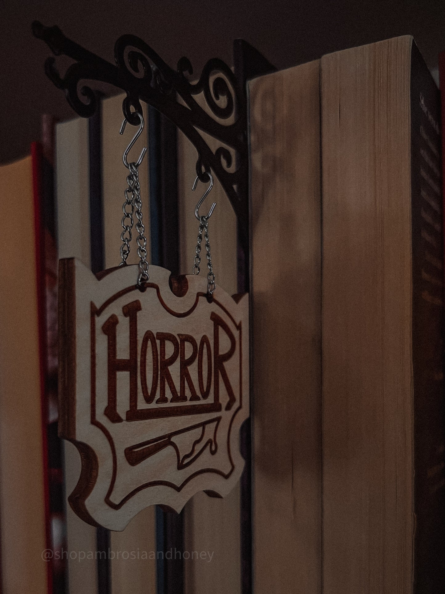 "Horror" Bookshelf Tavern Sign *PREORDER*