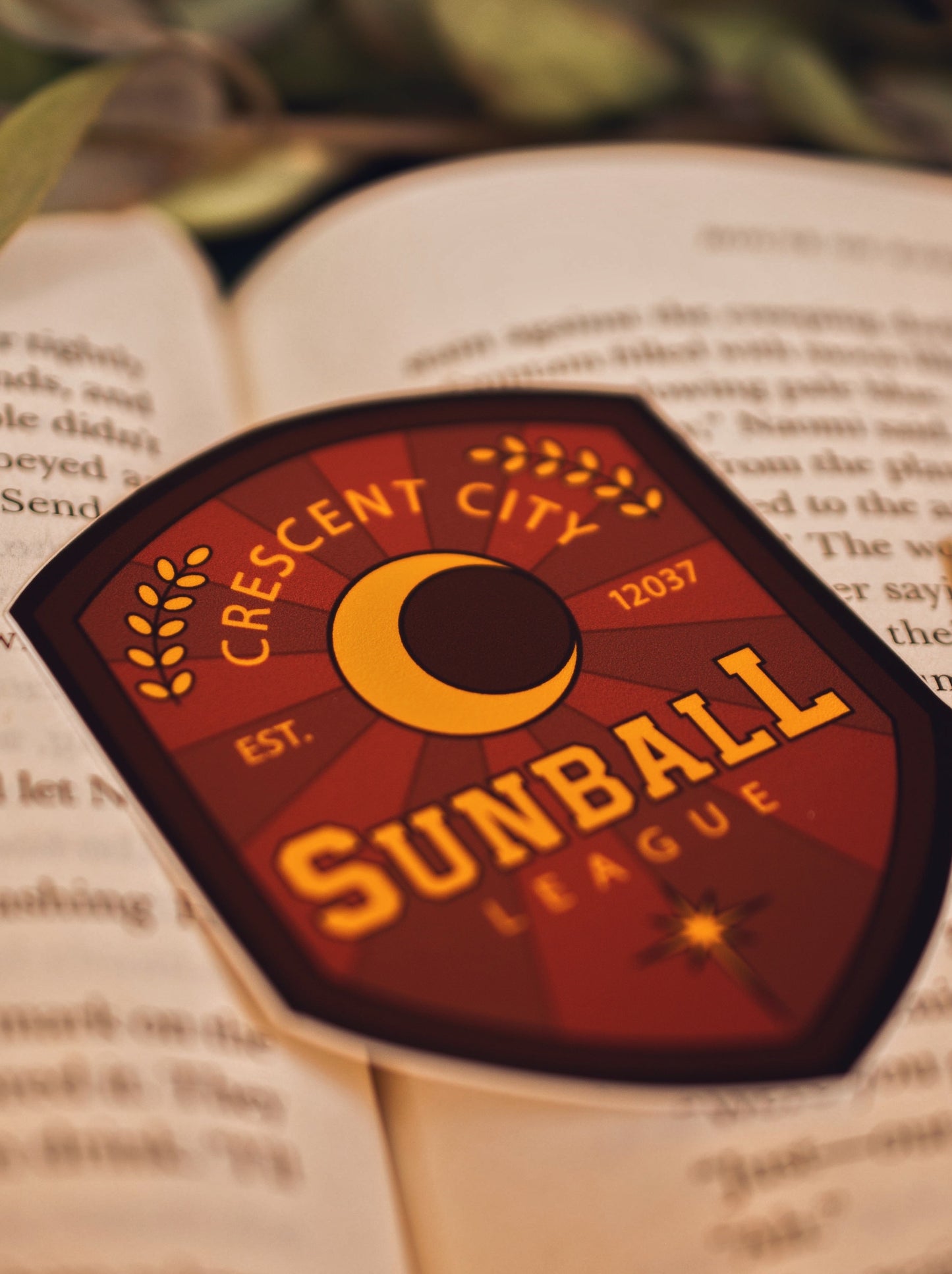 Red Sunball Sticker