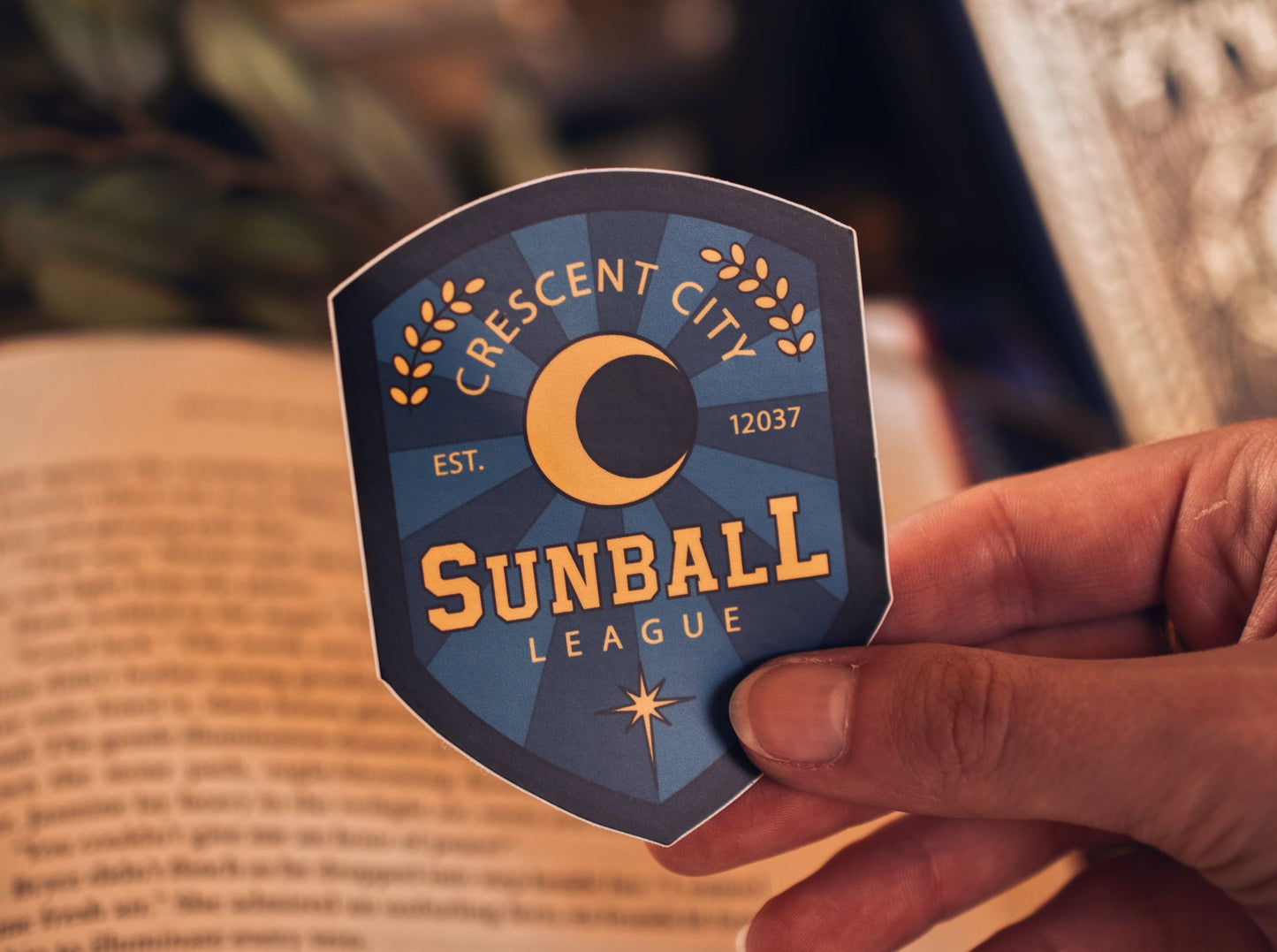 Blue Sunball Sticker