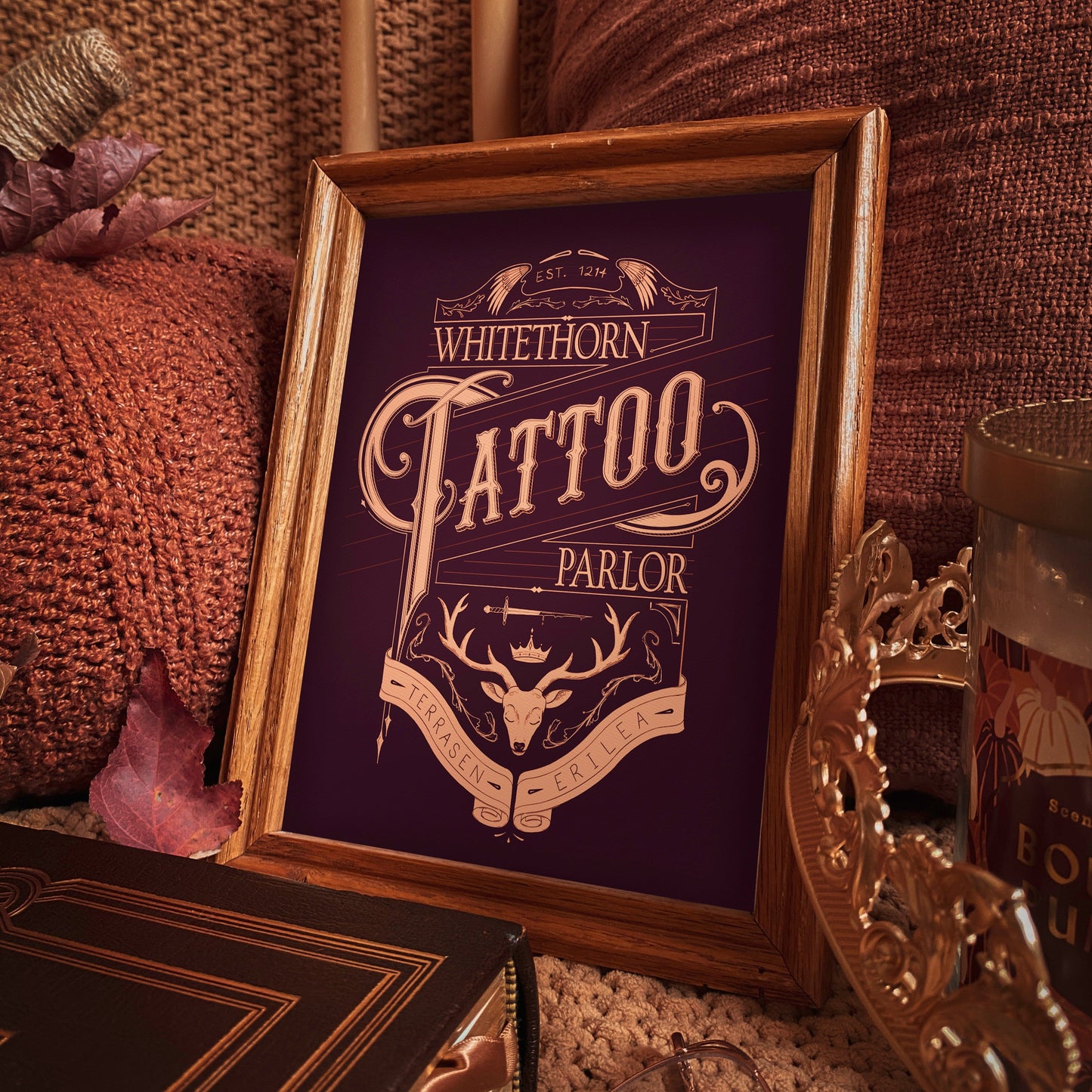 "Whitethorn Tattoo Shop" Print