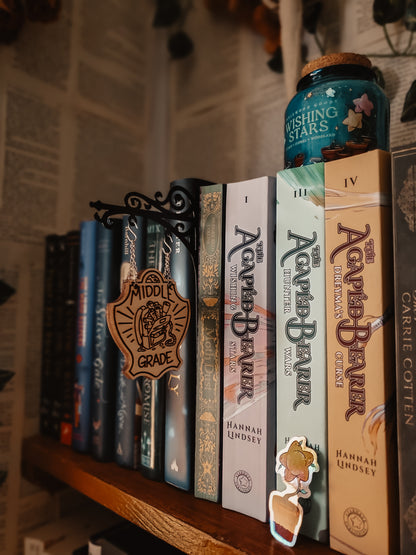 "Middle Grade" Bookshelf Tavern Sign