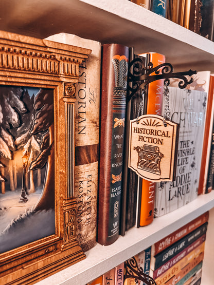 "Historical Fiction" Bookshelf Tavern Sign