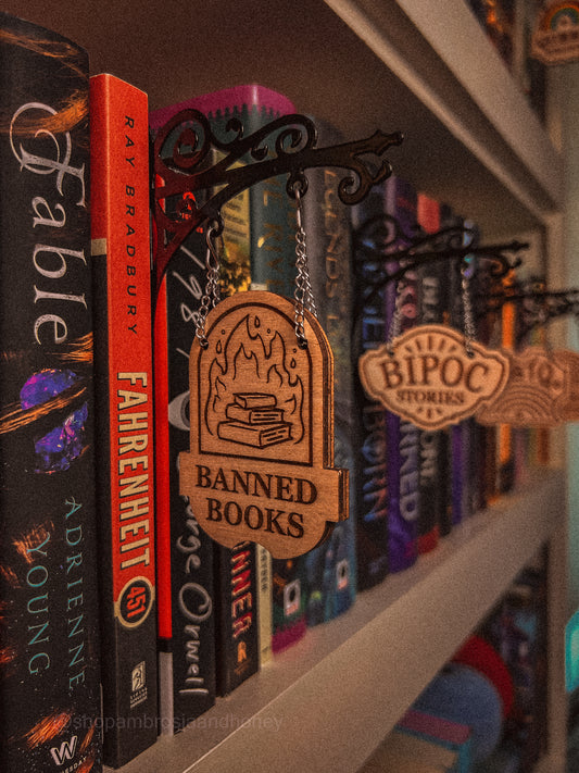 "Banned Books" Bookshelf Tavern Sign *PREORDER*