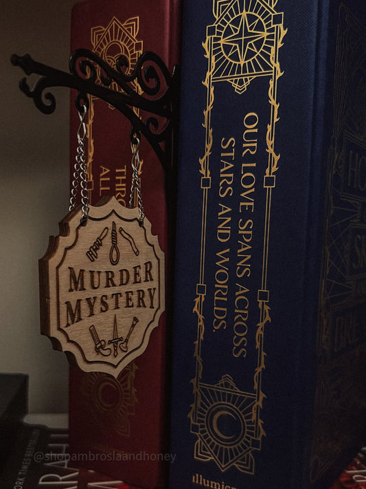 "Murder Mystery" Bookshelf Tavern Sign *PREORDER*