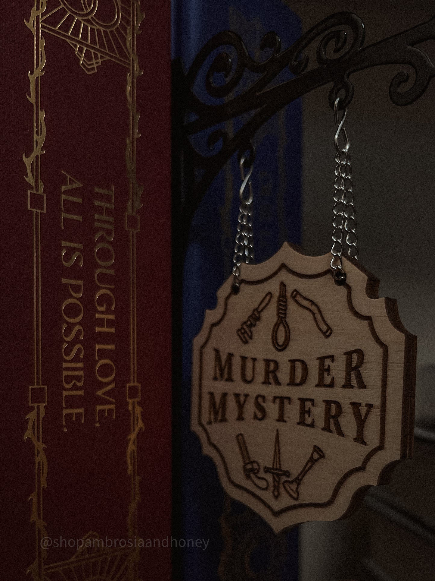 "Murder Mystery" Bookshelf Tavern Sign *PREORDER*
