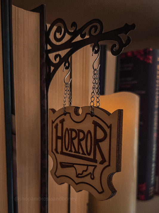 "Horror" Bookshelf Tavern Sign *PREORDER*