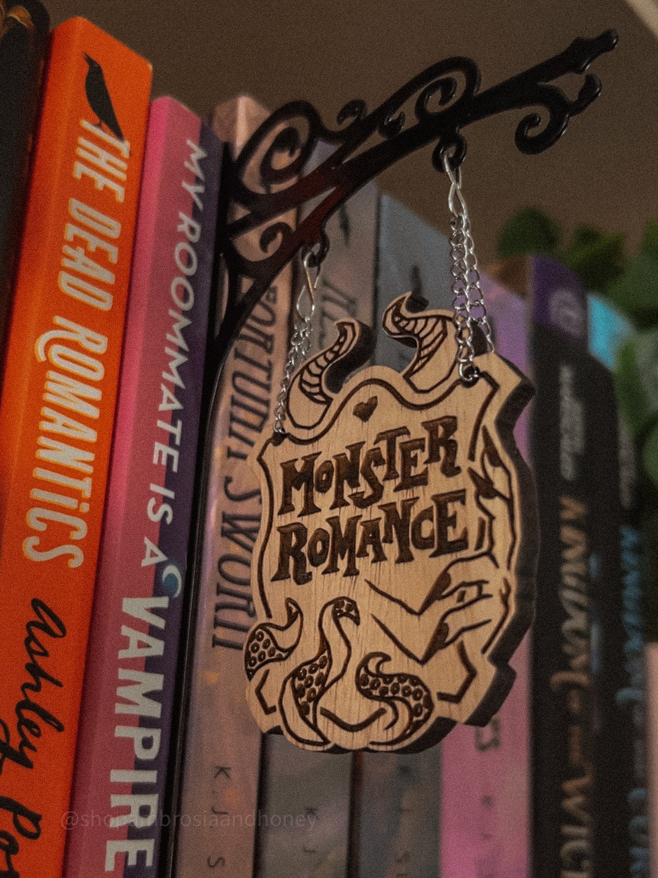 "Monster Romance" Bookshelf Tavern Sign *PREORDER*