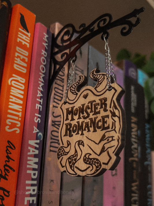 "Monster Romance" Bookshelf Tavern Sign *PREORDER*