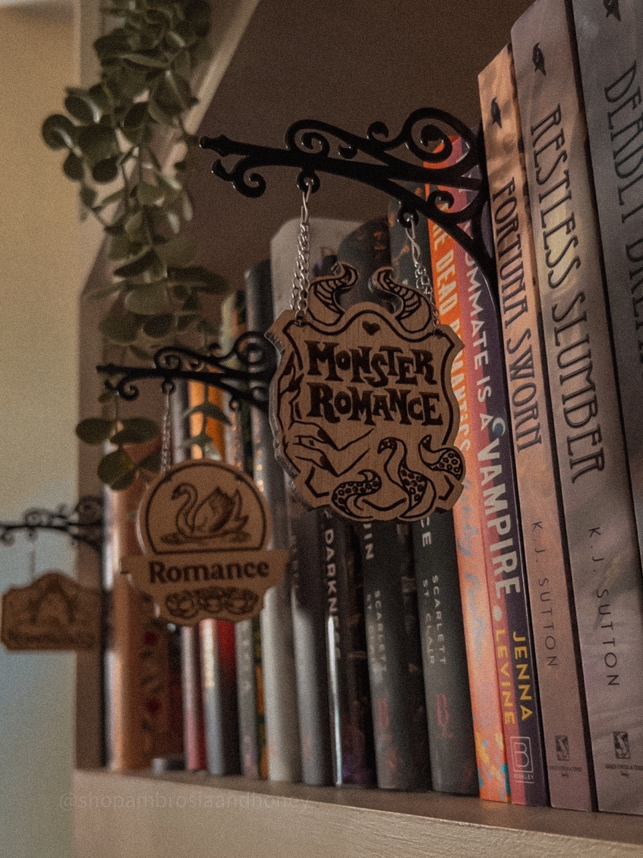 "Monster Romance" Bookshelf Tavern Sign *PREORDER*