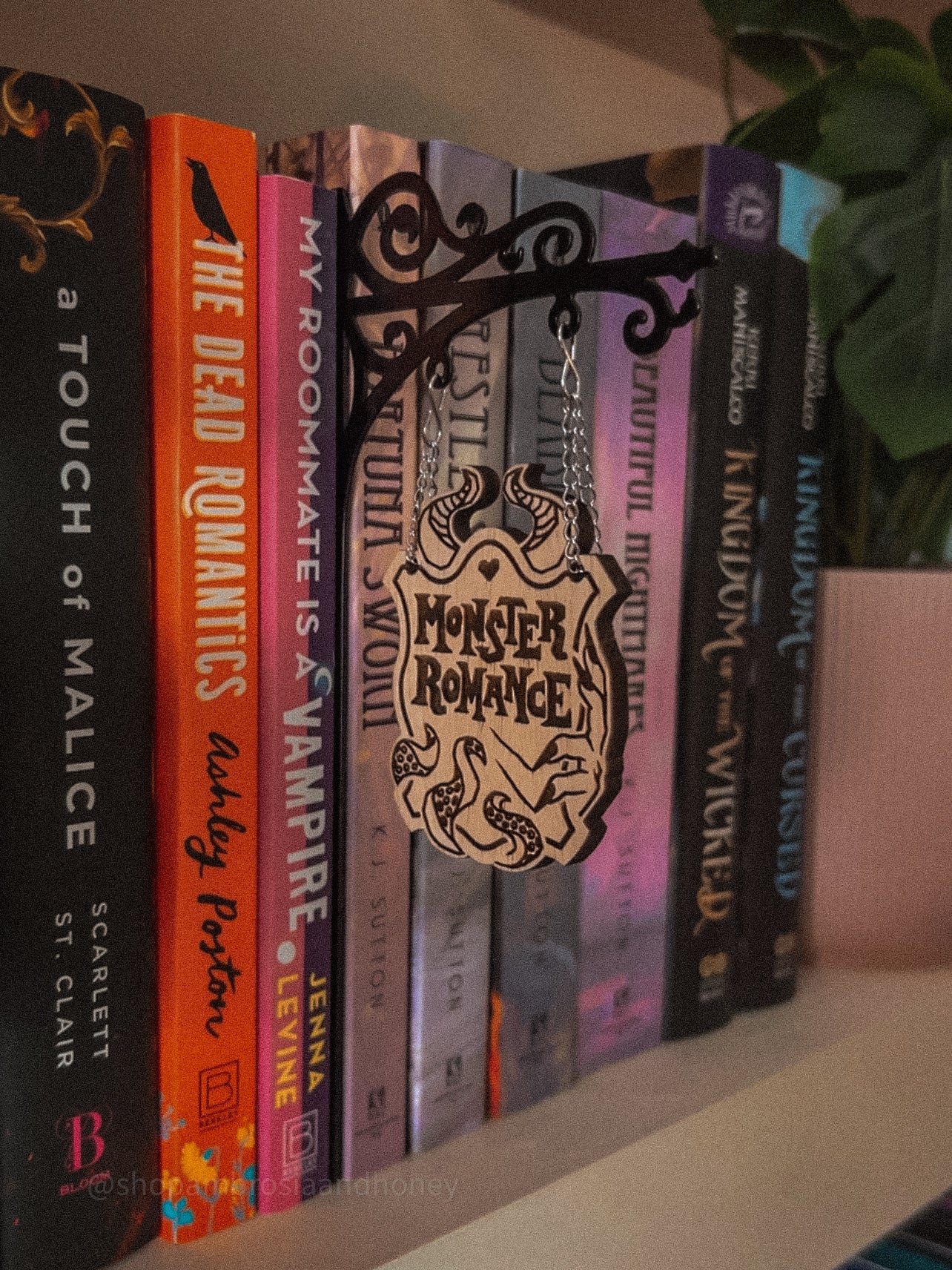 "Monster Romance" Bookshelf Tavern Sign *PREORDER*