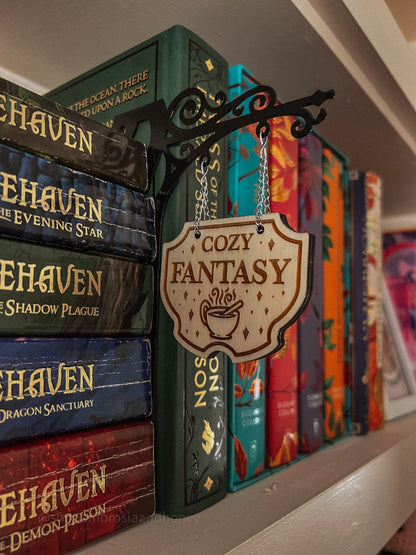 "Cozy Fantasy" Bookshelf Tavern Sign *PREORDER*
