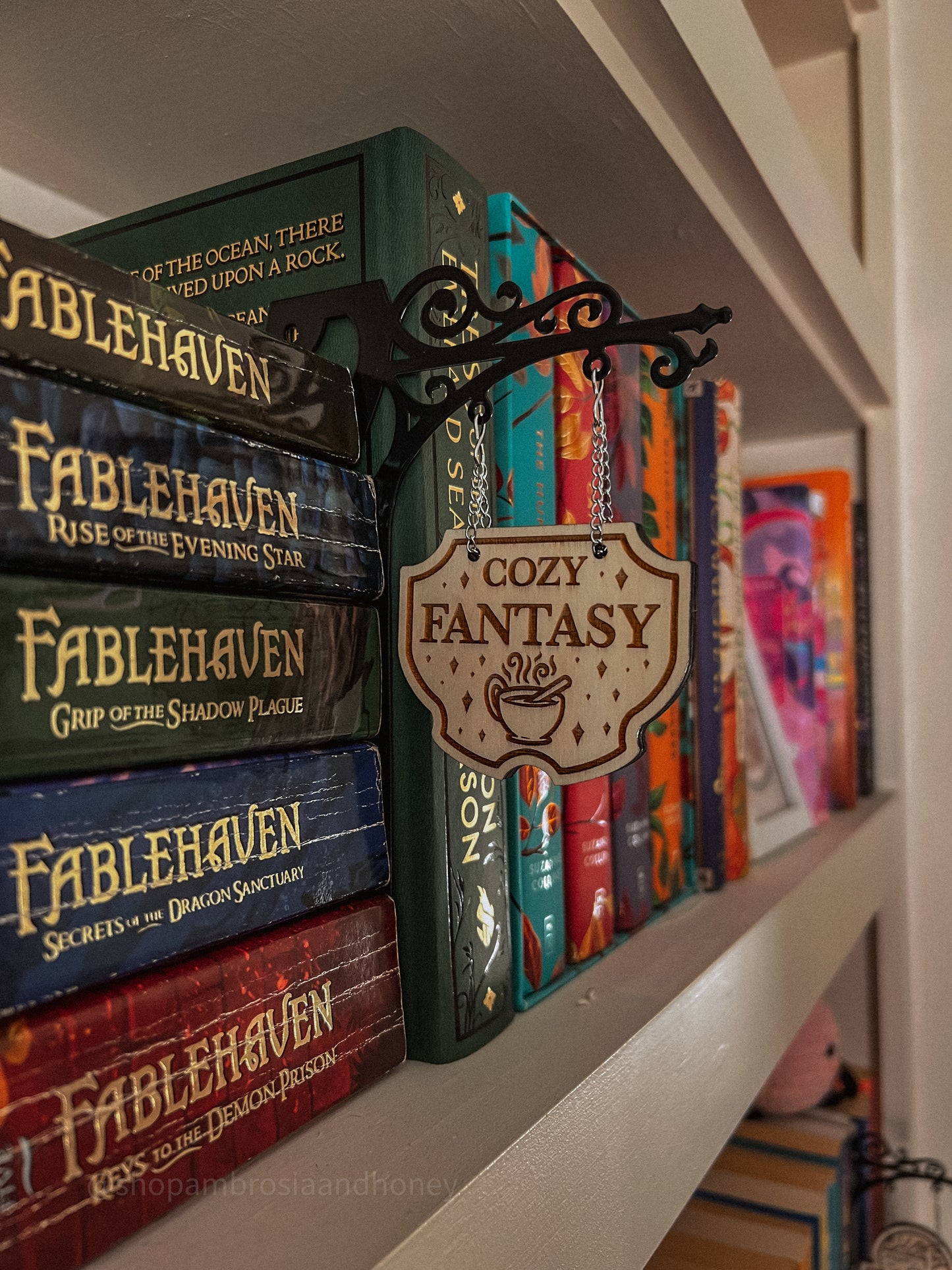 "Cozy Fantasy" Bookshelf Tavern Sign *PREORDER*