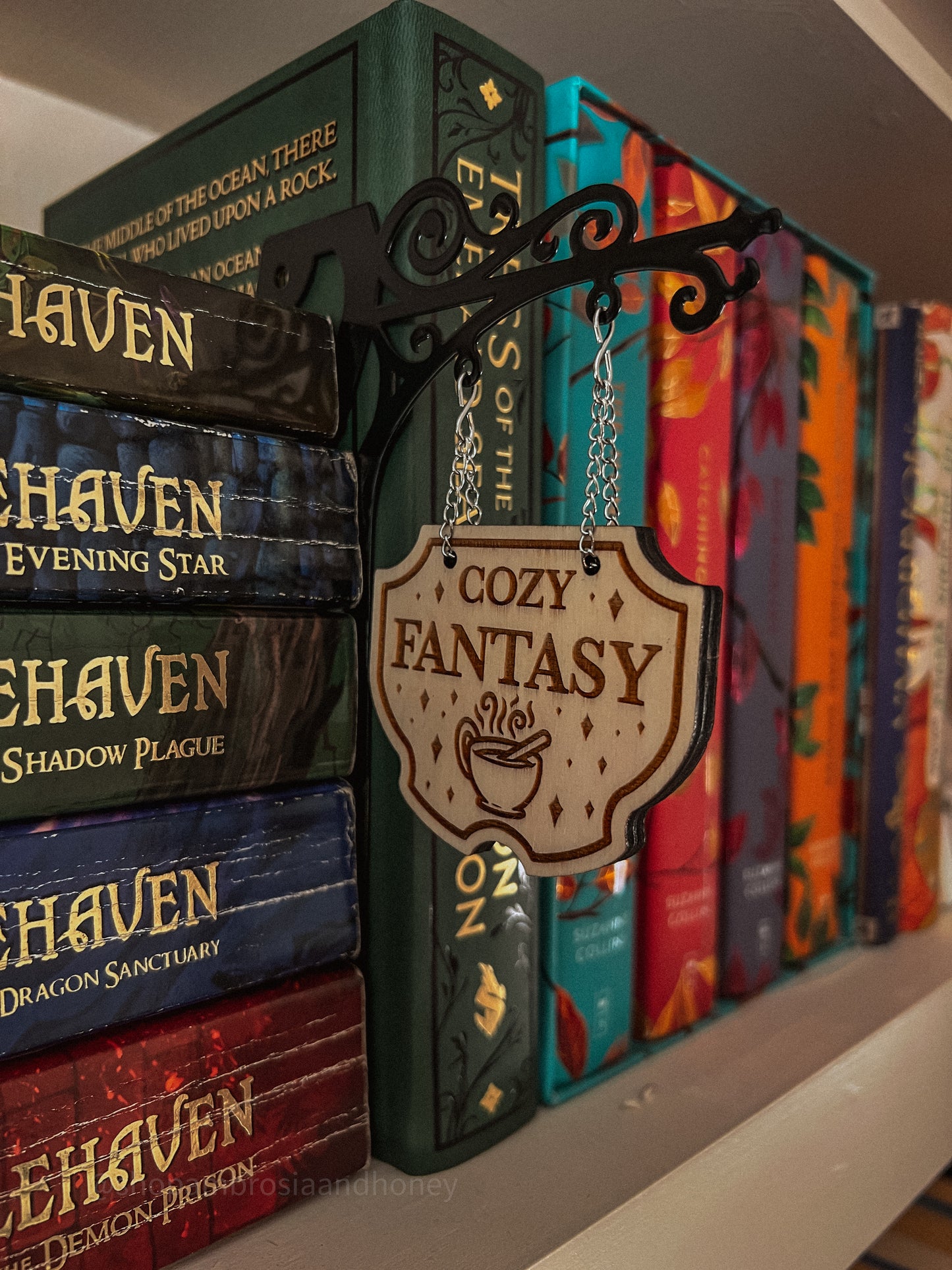 "Cozy Fantasy" Bookshelf Tavern Sign *PREORDER*
