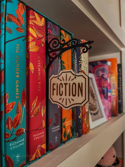 "Fiction" Bookshelf Tavern Sign *PREORDER*