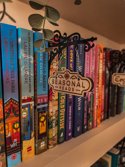 "Seasonal Reads" Bookshelf Tavern Sign *PREORDER*