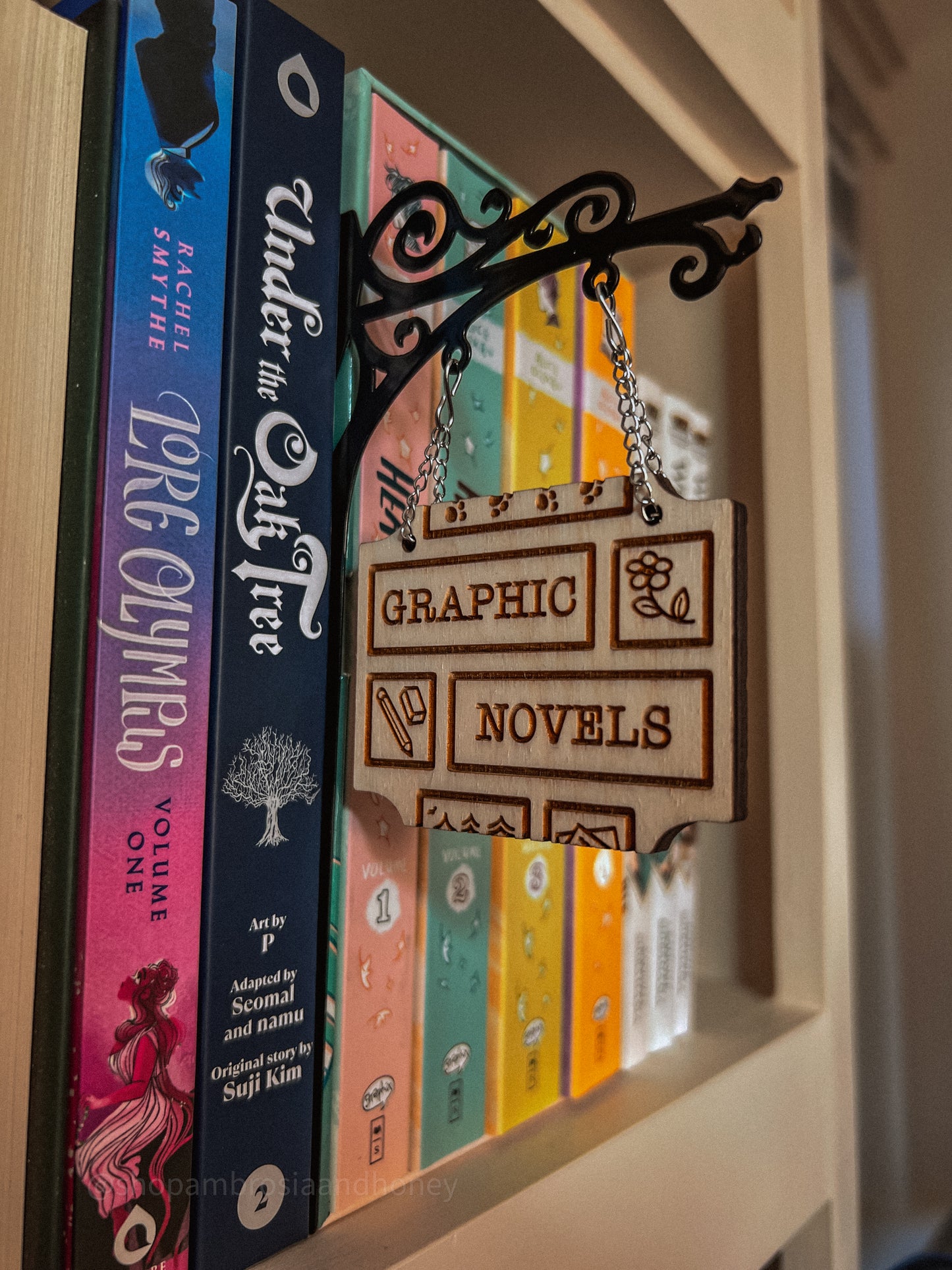 "Graphic Novels" Bookshelf Tavern Sign *PREORDER*