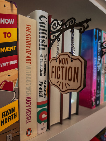 "Non Fiction" Bookshelf Tavern Sign *PREORDER*