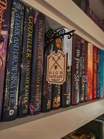 "High Fantasy" Bookshelf Tavern Sign *PREORDER*