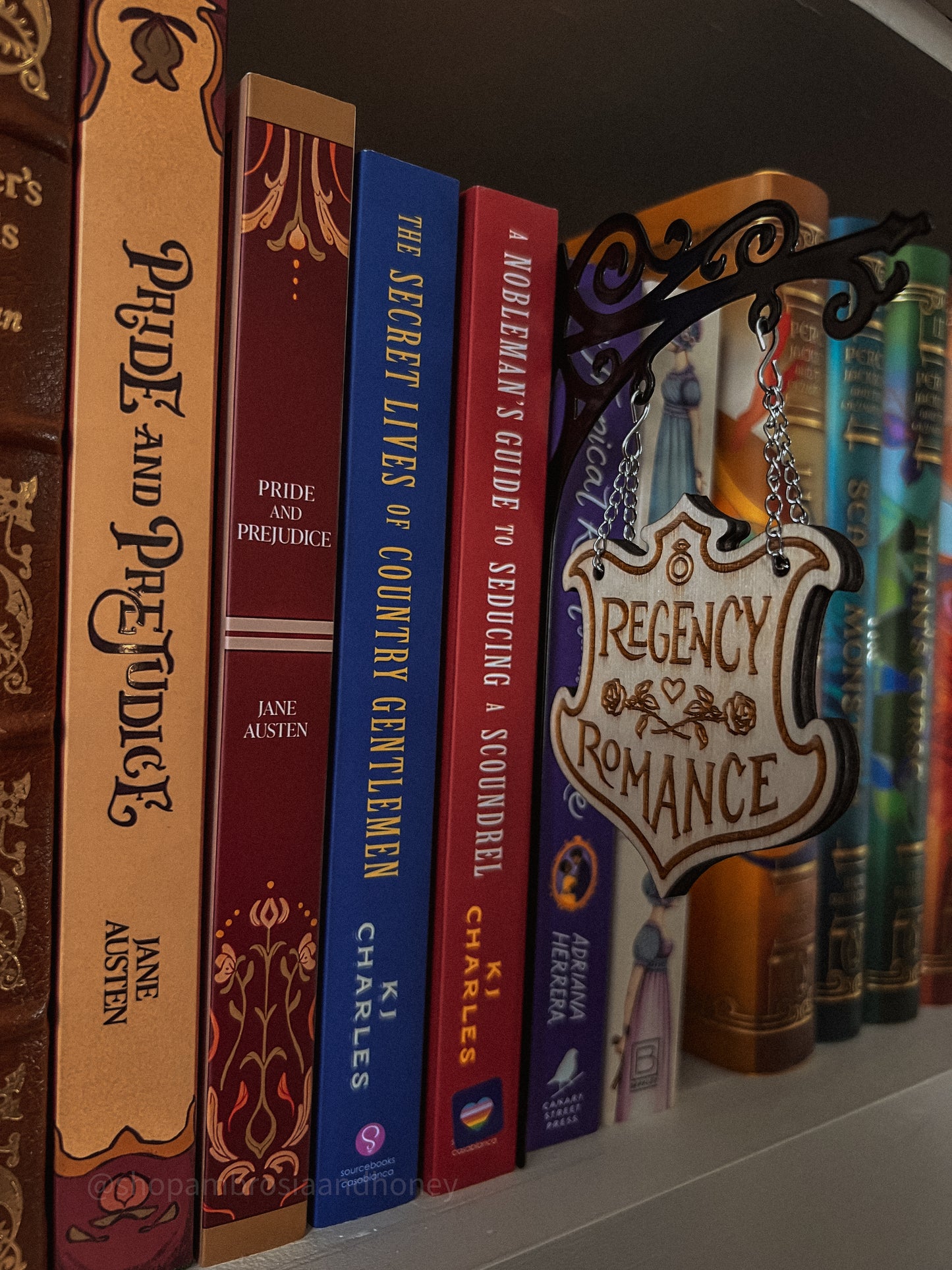 "Regency Romance" Bookshelf Tavern Sign *PREORDER*