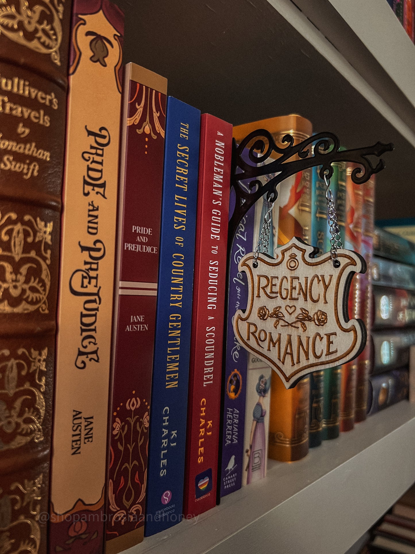 "Regency Romance" Bookshelf Tavern Sign *PREORDER*