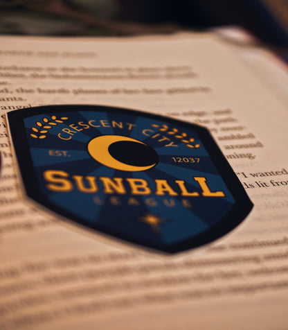 Blue Sunball Sticker