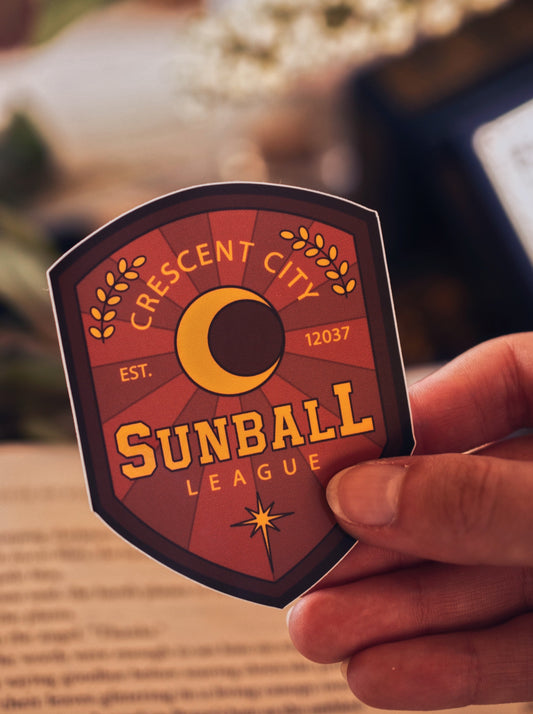 Red Sunball Sticker