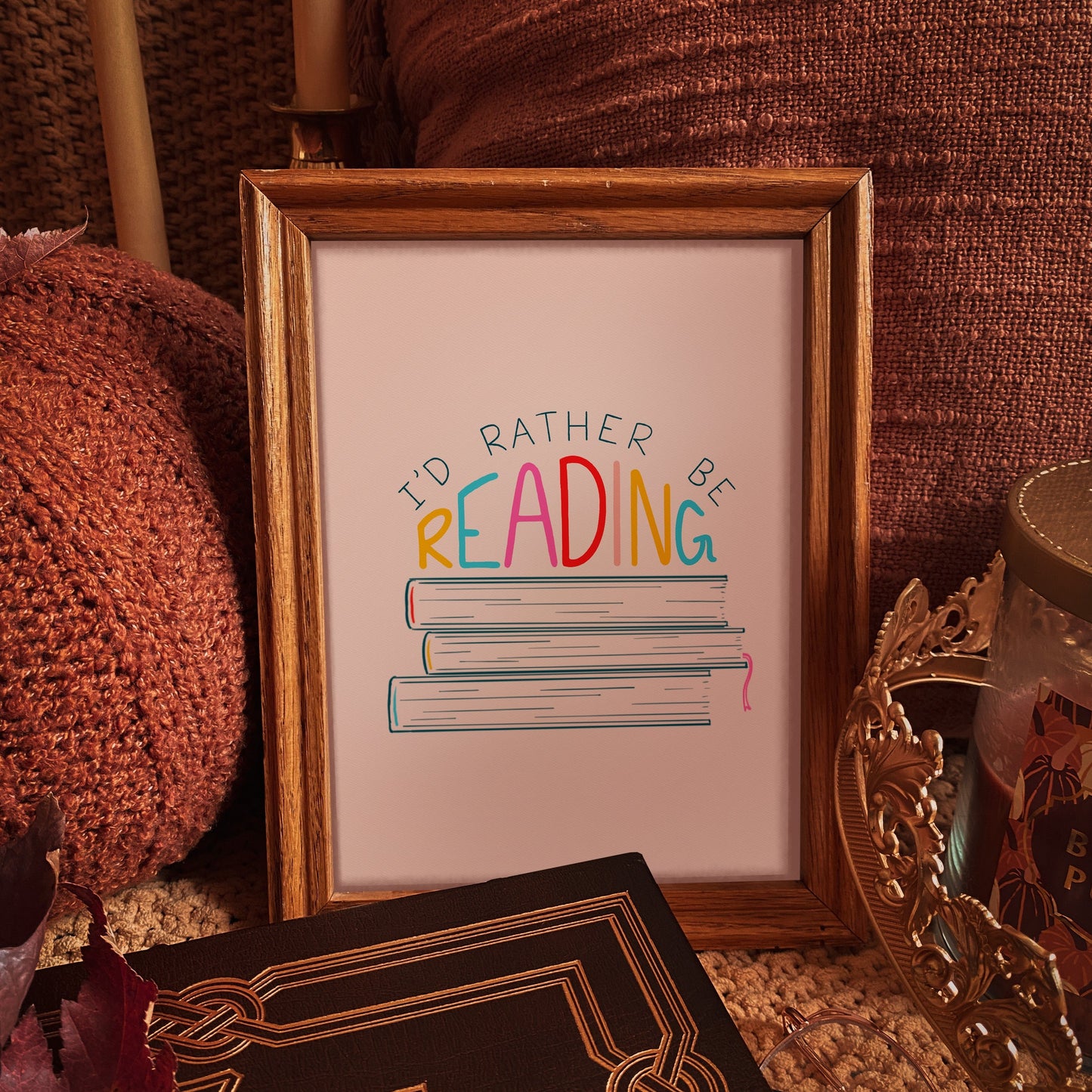 "Rather Be Reading" Print